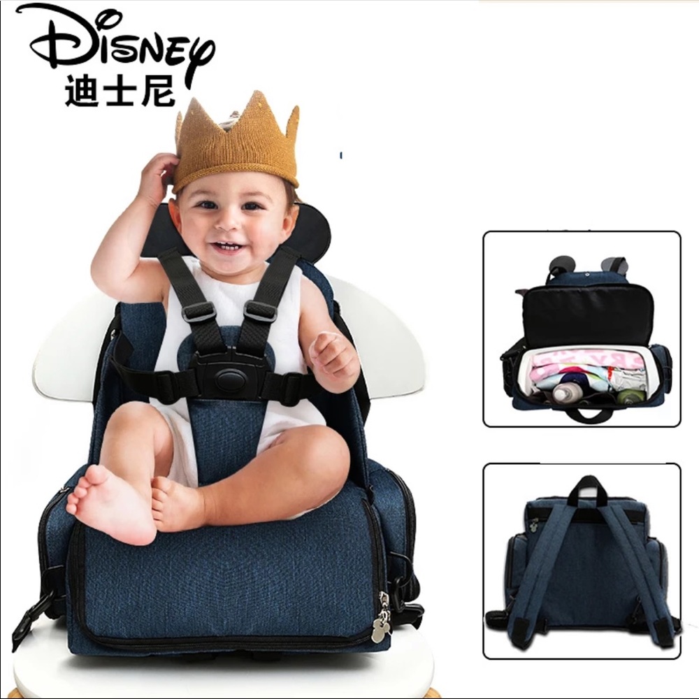 Disney Multifunctional Diaper Bag Mommy Backpack - Picture 5 of 12